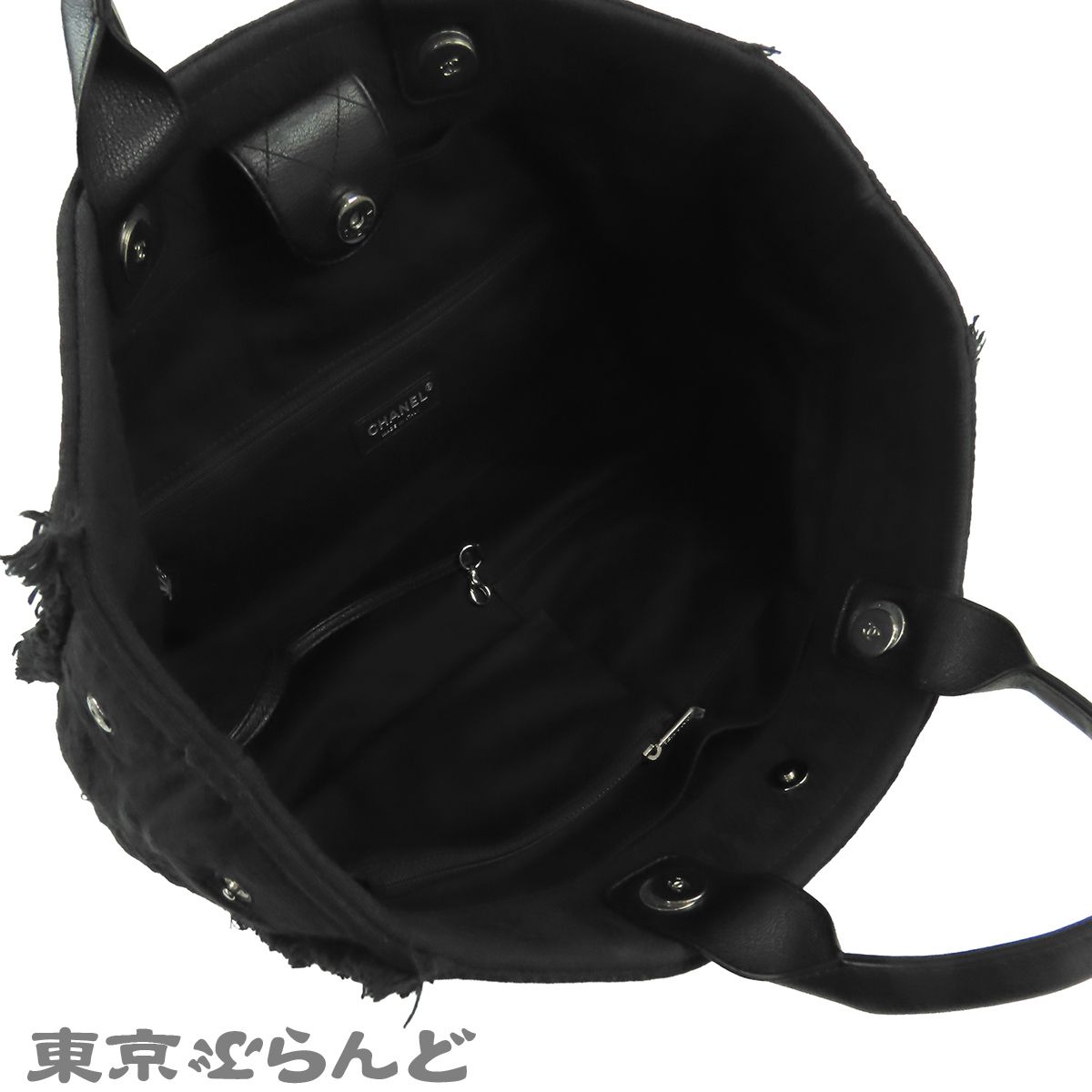 シャネル CHANEL トートバッグ A57180 ブラック 黒 シルバー金具
