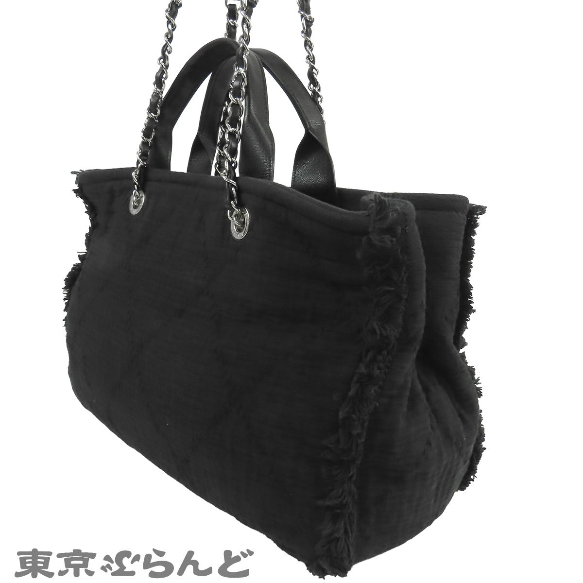 シャネル CHANEL トートバッグ A57180 ブラック 黒 シルバー金具