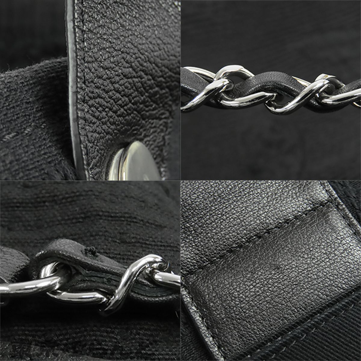 シャネル CHANEL トートバッグ A57180 ブラック 黒 シルバー金具
