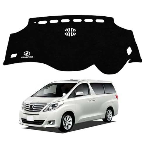 ZdeduoCar ダッシュボードマット トヨタ ヴェルファイアVELLFIRE 20系に適用 専用設計 UVカット 断熱フランネル ダッシュボードカバー 反射軽減 滑り止め仕様 ダッシュボード 保護マット 簡単取付 インテリア保護 1