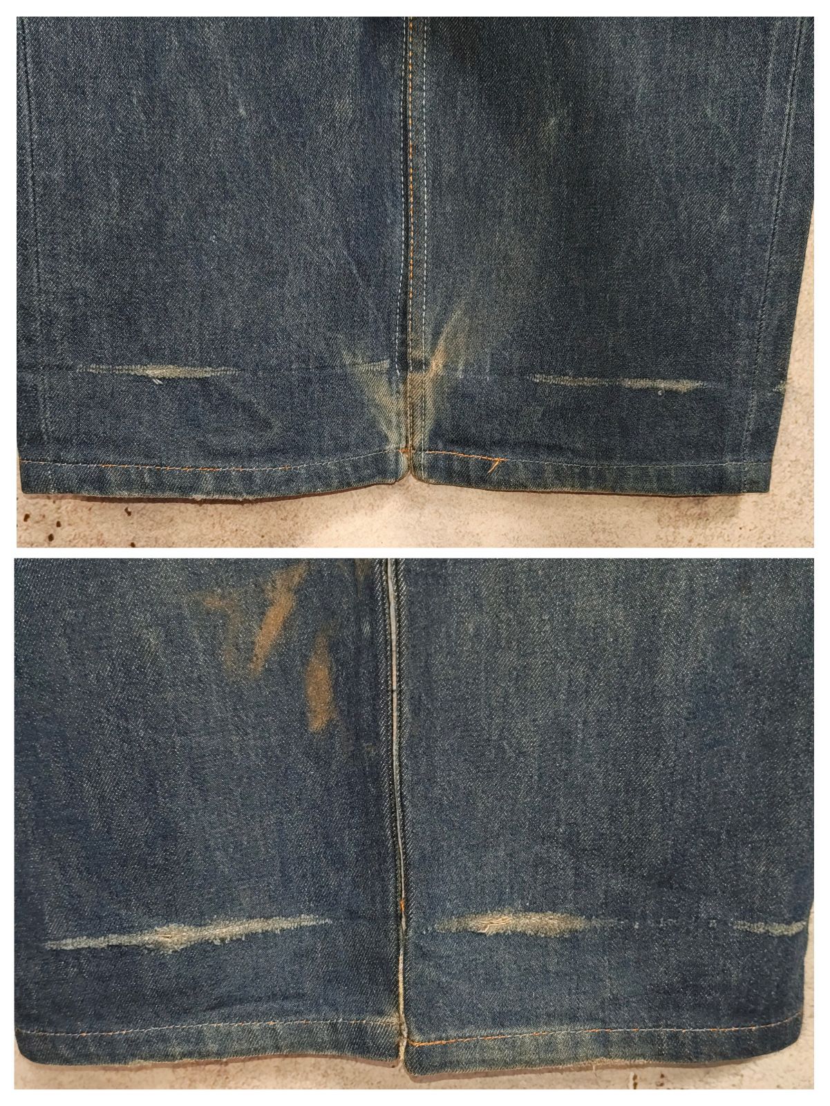 90s LEVI'S 501xx 実寸 W29L28相当 ヴィンテージ 脇割り 日本製 鬼ヒゲ