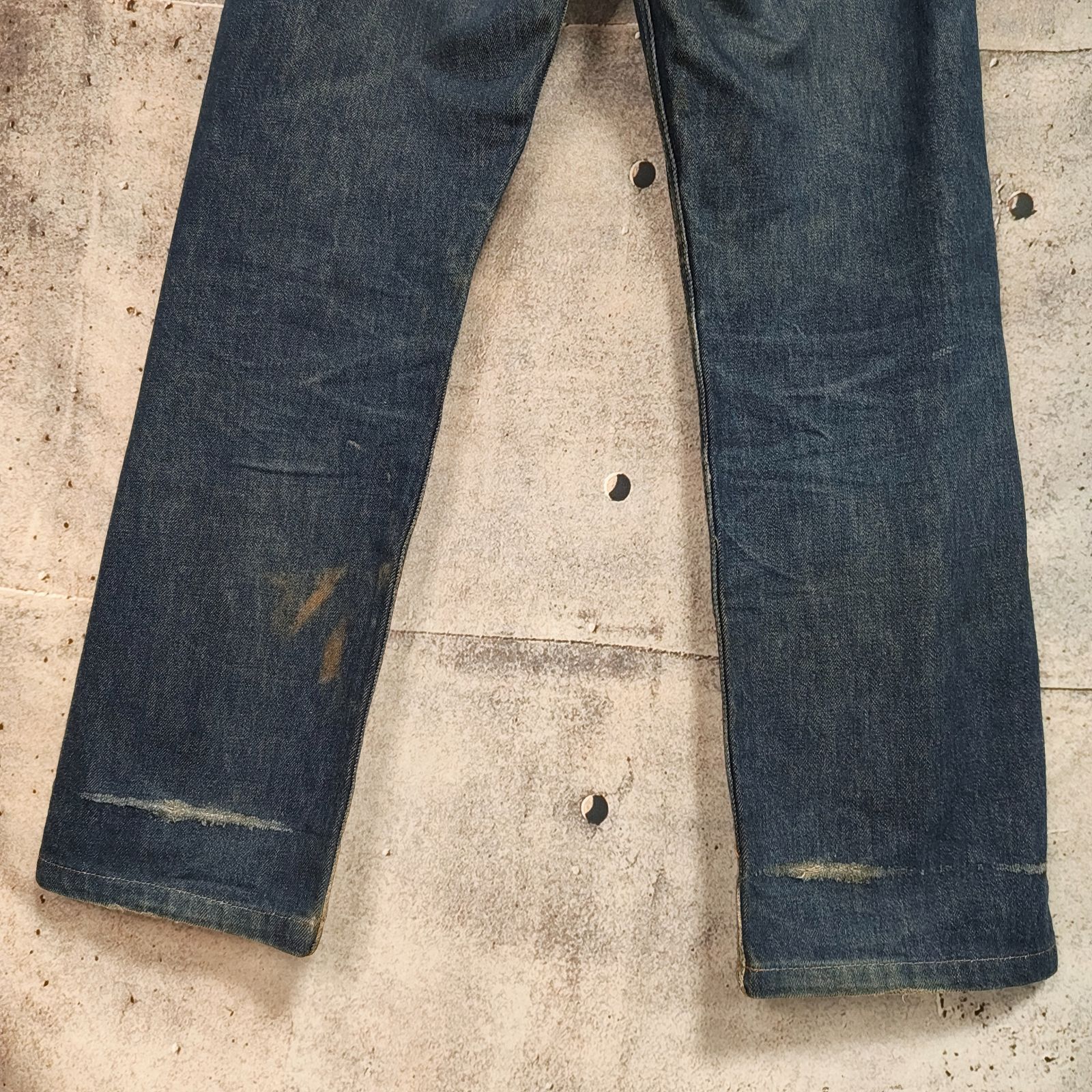 90s LEVI'S 501xx 実寸 W29L28相当 ヴィンテージ 脇割り 日本製 鬼ヒゲ