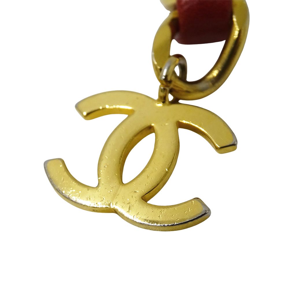 シャネル CHANEL ベルト レディース ブランド チェーンベルト レザー