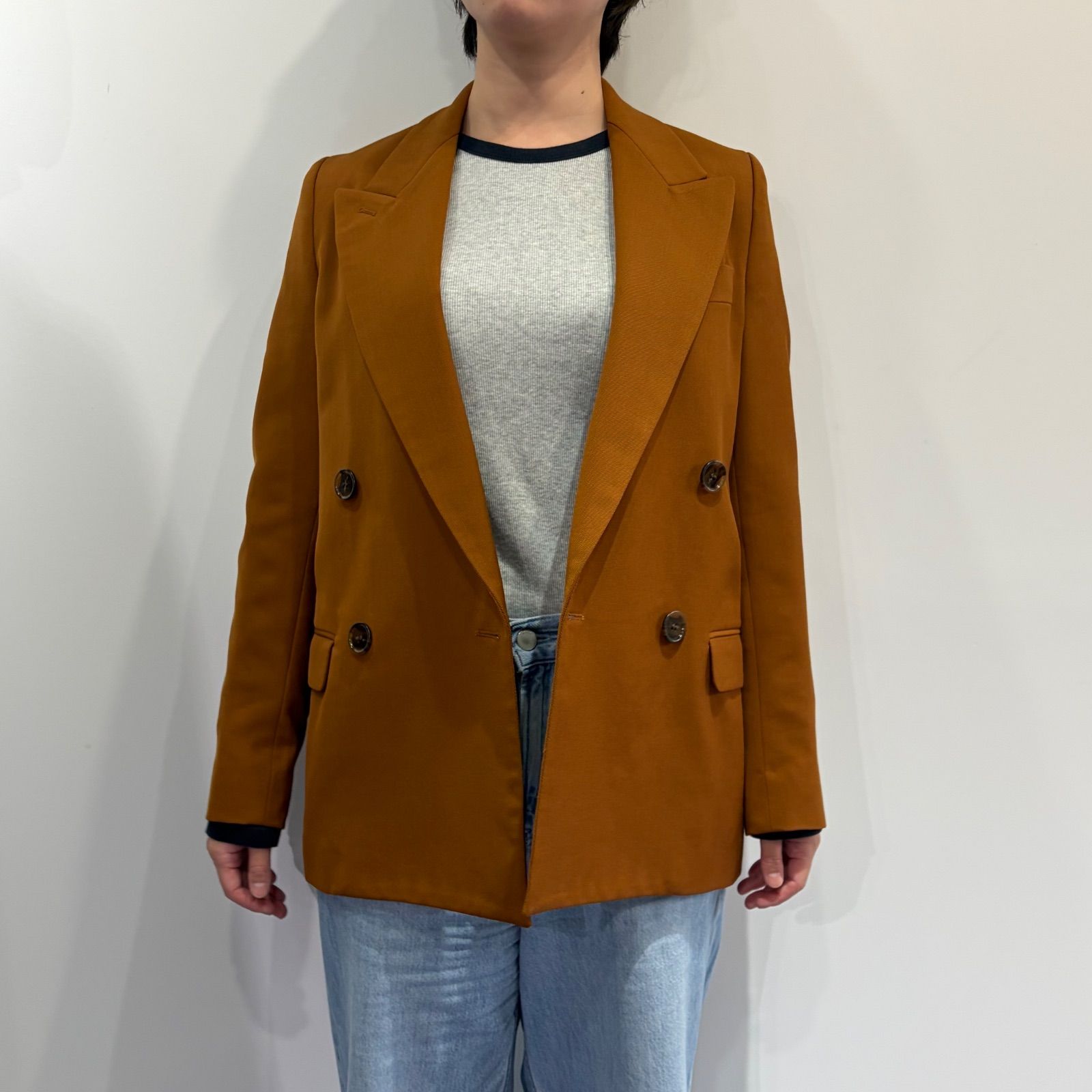 美品】Acne Studios ダブルテーラードジャケット ブラウン アクネ 