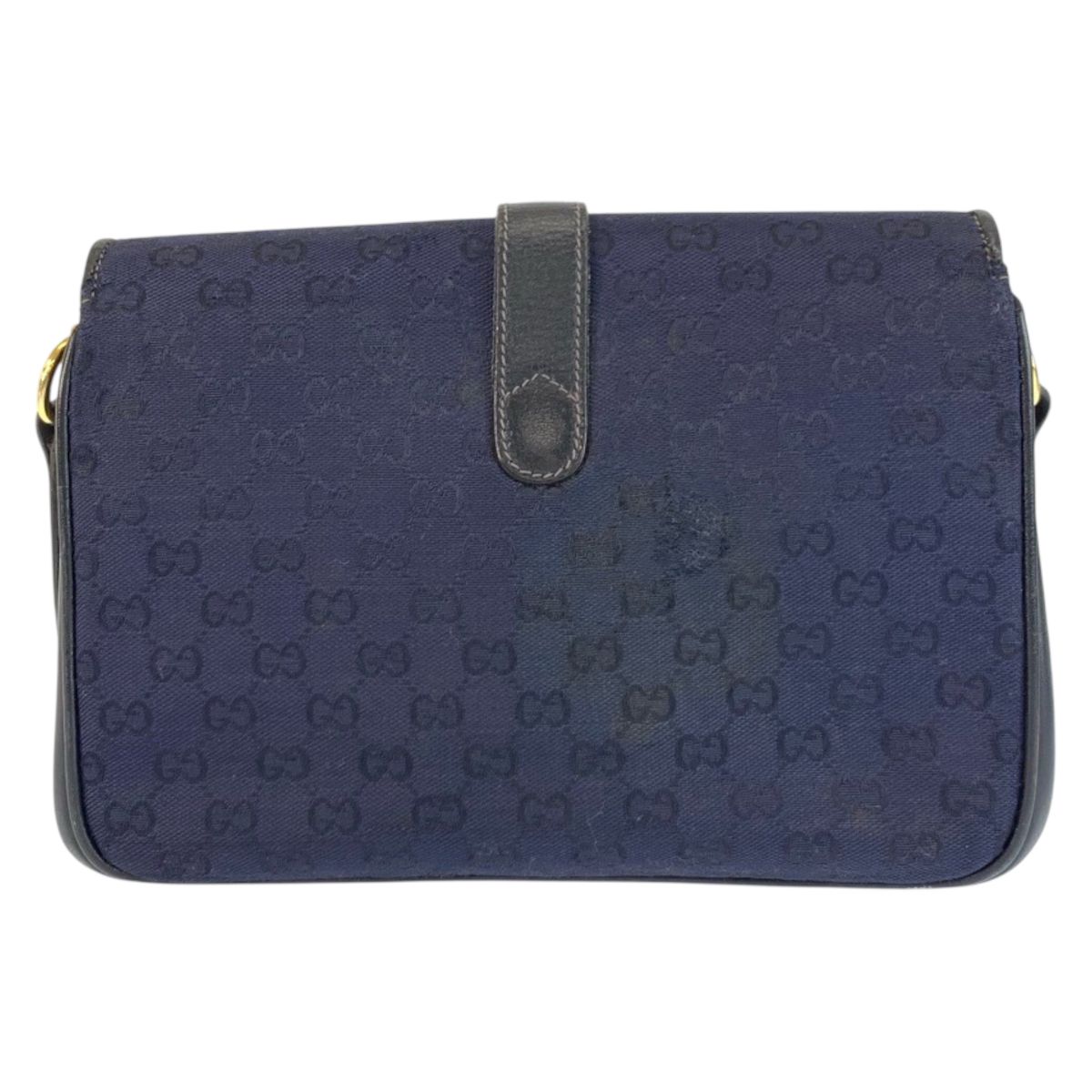 GUCCI ショルダーバッグ ポシェット gg 金具 pvc シェリーライン 茶 