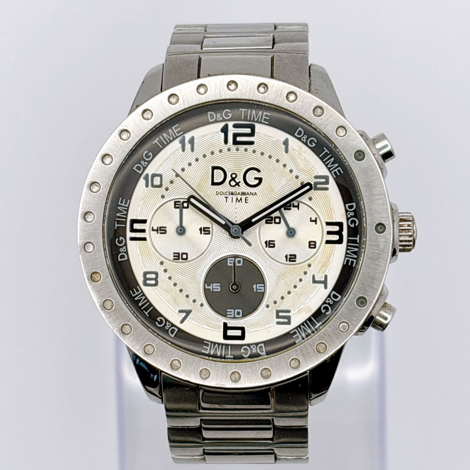 D&G ドルガバ ナバジョ クロノグラフ メンズ腕時計 新品電池交換済 282