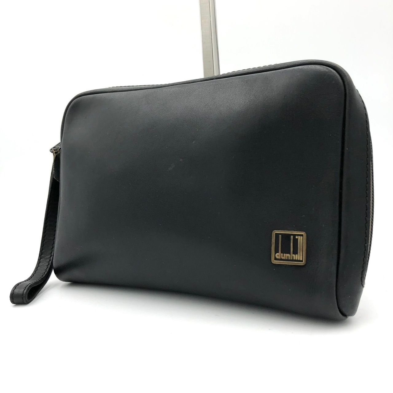 ダンヒル dunhill セカンドバッグ クラッチバッグ レザー 黒 ブラック