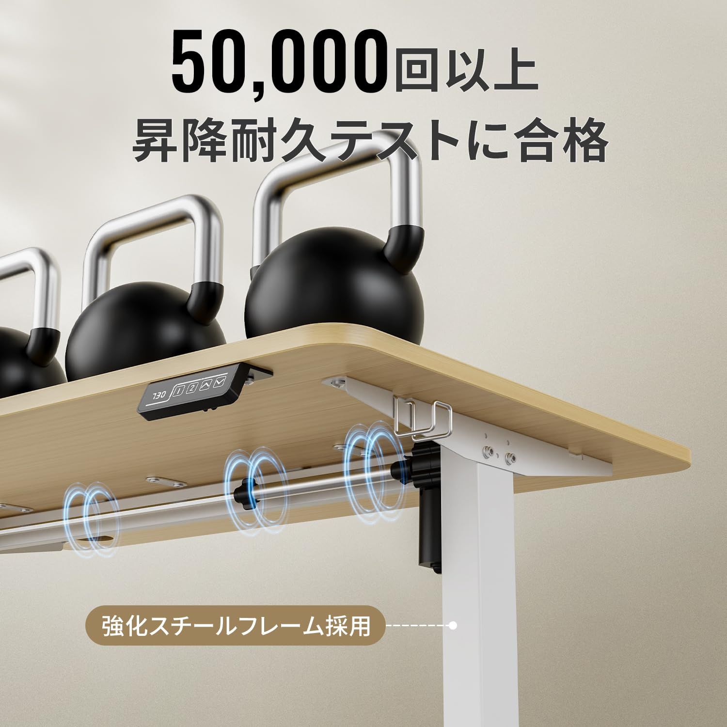 Alebert(アレベルト) 昇降デスク 電動 昇降式デスク 幅120*奥行60*高73-118cm スタンディングデスク 上下昇降デスク 高さメモリー機能 静音 収納フック付き パソコンデスク ゲーミングデスク オフィスデスク 入替用キャスター付属 モニ 0