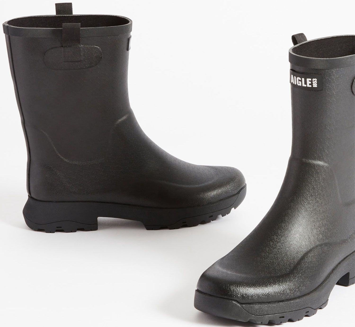 新作，定番】 エーグル AIGLE アリア ラバーブーツ ZZFS061 006 BLACKA