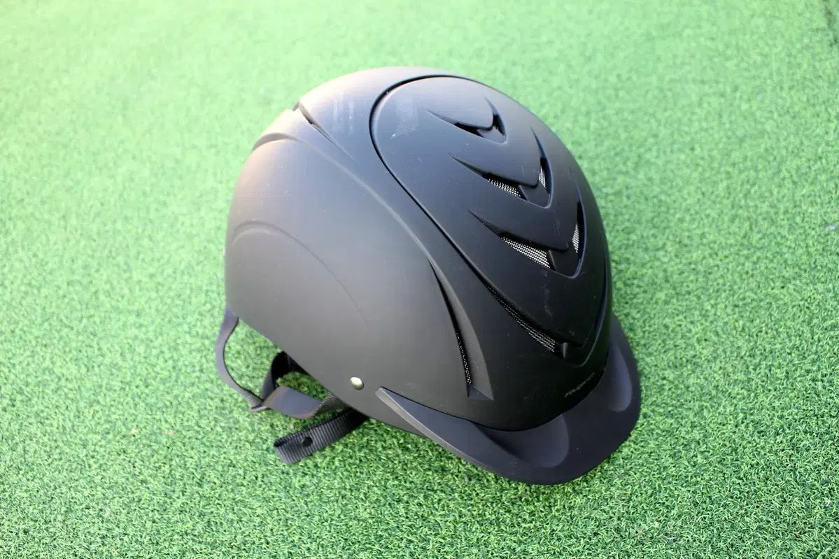 スポーツ キッズ FOUGANZA 乗馬 ヘルメット 500 新品
