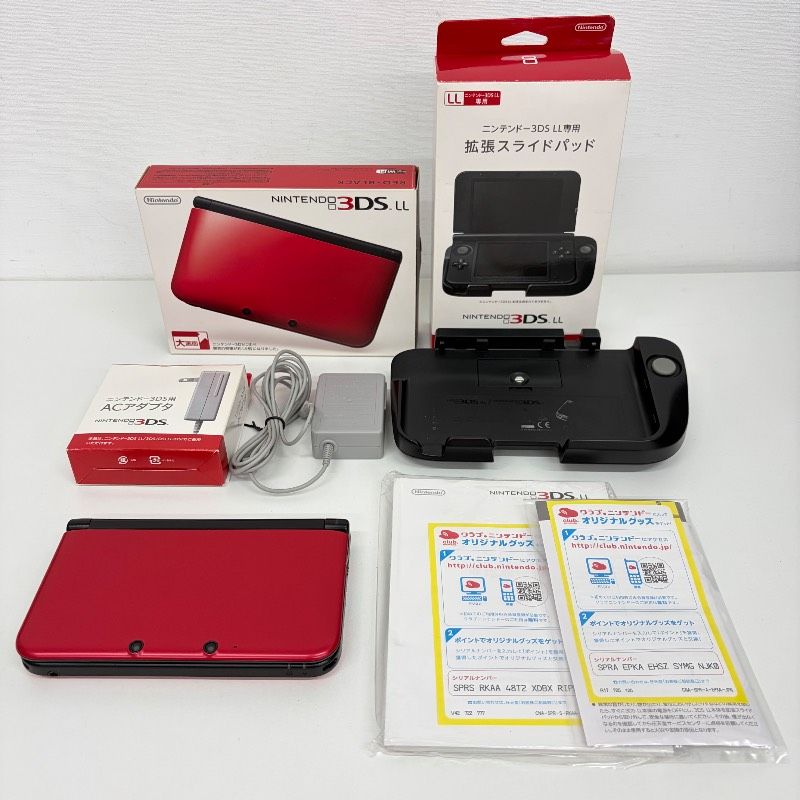 テレビゲーム 【初期化済み/動作品/液晶綺麗】Nintendo 3DSLL レッド