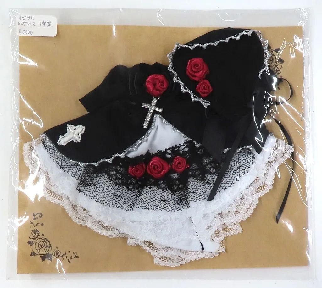 【新品】ドールアクセサリー オビツ11用 ロングドレス(十字架)