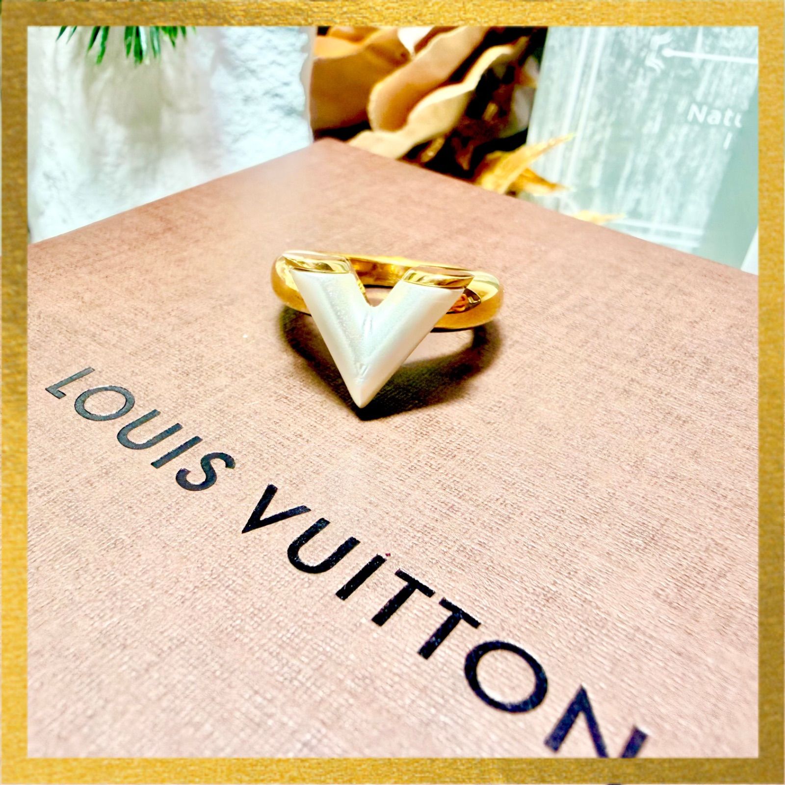 LOUIS VUITTON ルイヴィトン バーグ エセンシャルV ゴールド 指輪