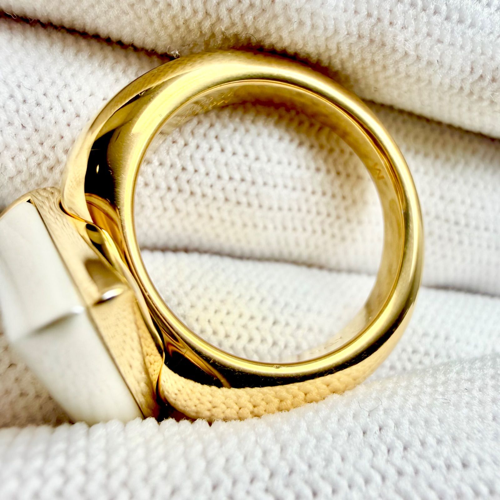ルイヴィトン モノグラム バーグ スウィート リング 指輪 約8号 ゴールド系 LOUIS VUITTON ルイヴィトン バーグ エセンシャルV ゴールド 指輪