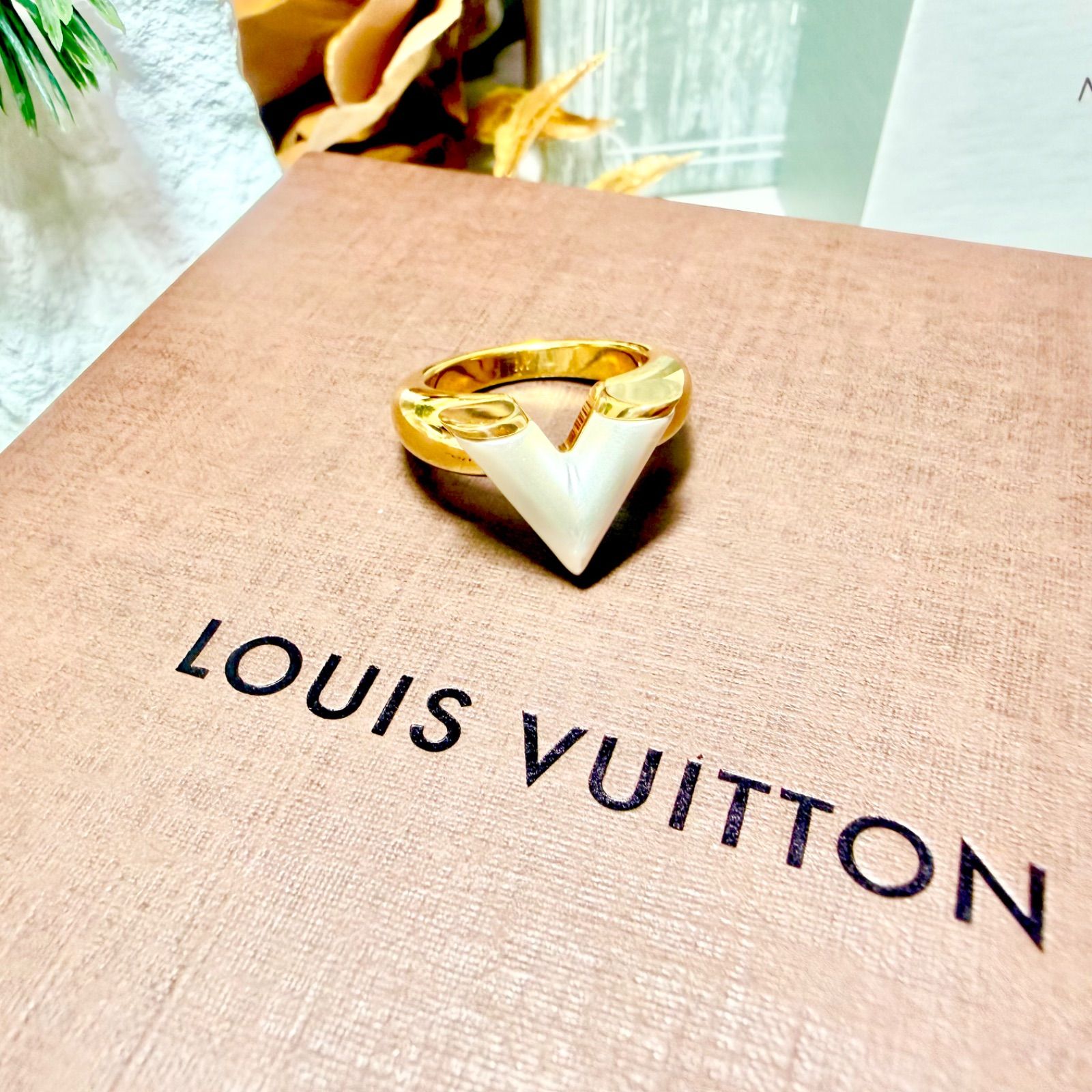 LOUIS VUITTON ルイヴィトン バーグ エセンシャルV ゴールド 指輪 