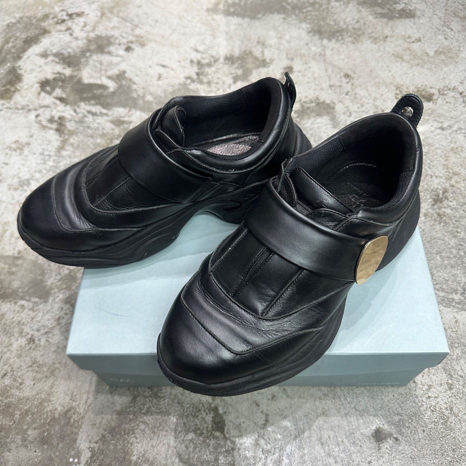 参考上代57200円 OAO × HARUNOBUMURATA AMBER レザー スニーカー