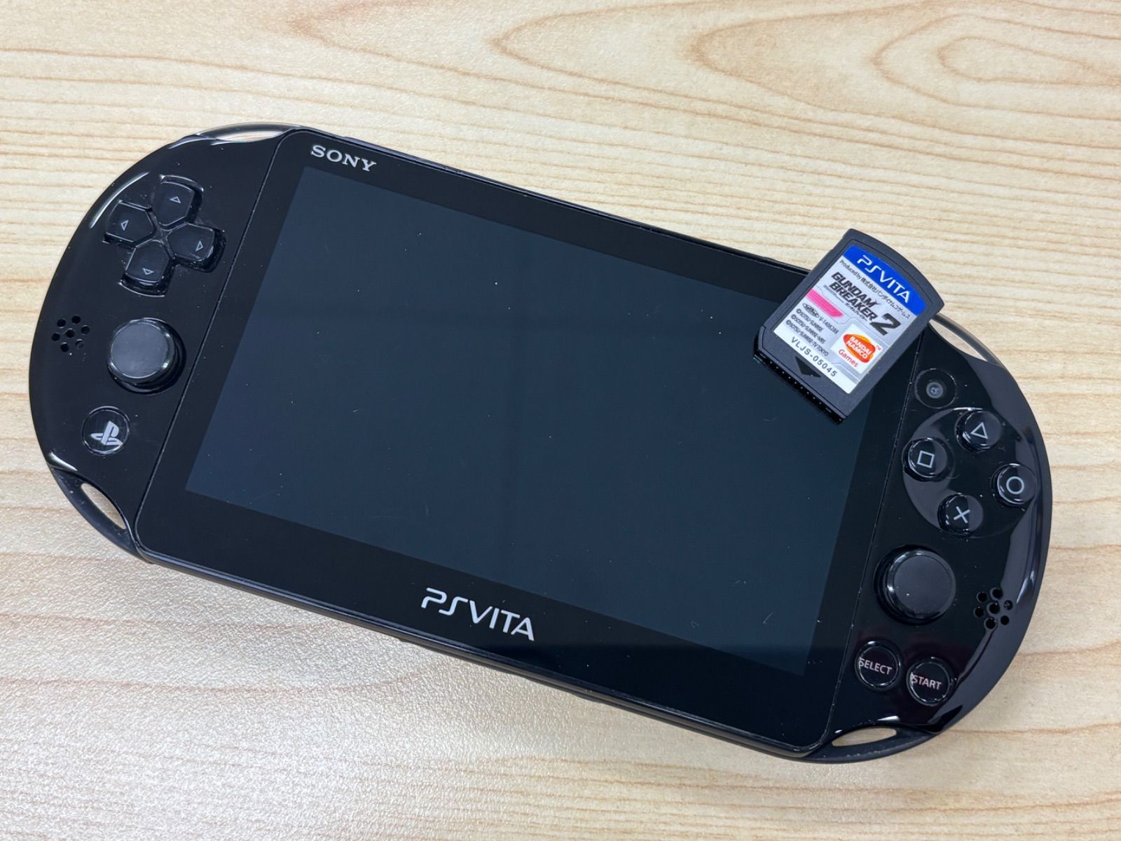 I 【中古品】SONY PS Vita PCH-2000 ブラック　ソフト付き　I-5.0