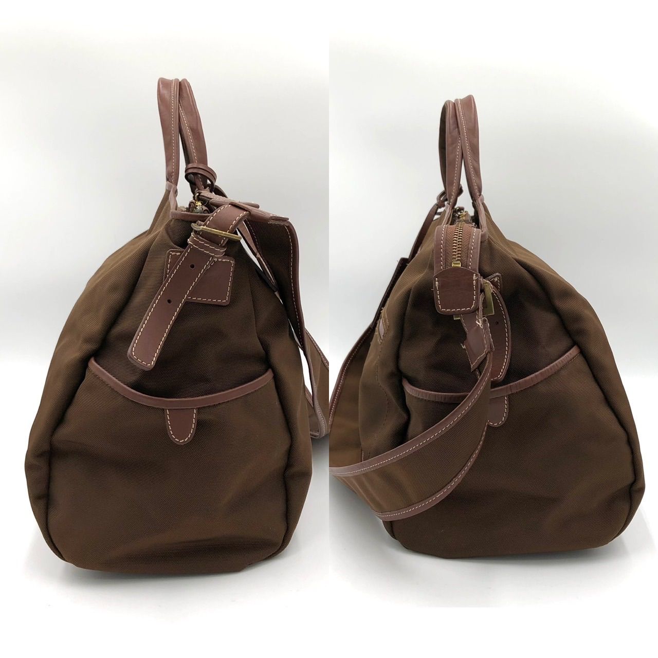 ZOY ゾーイ ボストンバッグ 2way ショルダーバッグ ブラウン ゴルフ