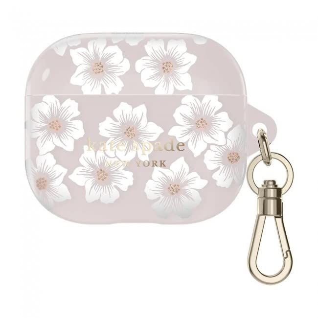 katespade new york (ケイトスペード) おしゃれ かわいい airpods 第3世代 エアポッズ3 ケース ワイヤレス充電対応 (HOLLYHOCK CREAM) KSAP-003 [並行輸入品]