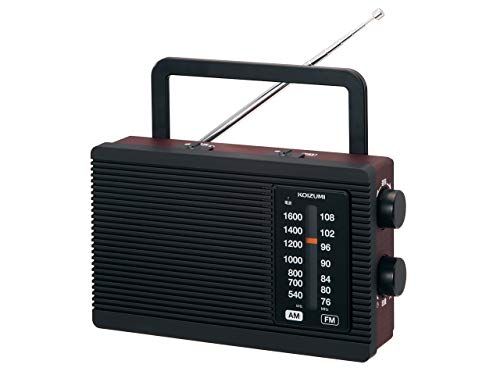 コイズミ ホームラジオ AM/FM ワイドFM対応 シンプル 木目 ブラウン SAD-7228/M 6,278円