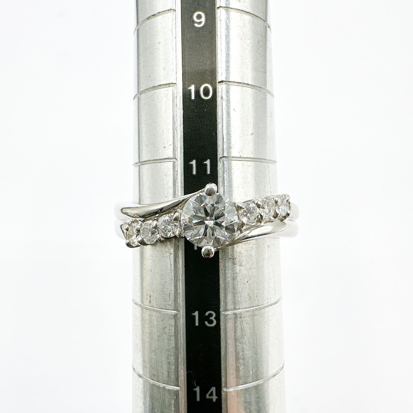 美品🌻SEIKO ダイヤモンド 0.5ct 0.2ct プラチナ リング 約12号 Y