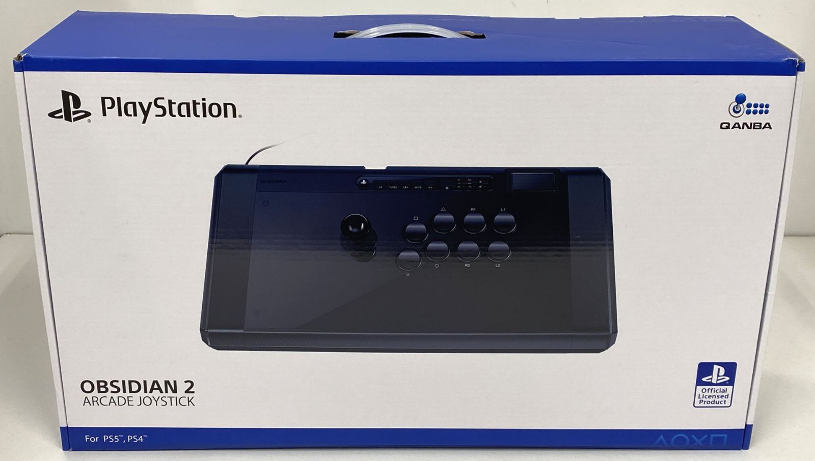 PS5/PS4/PC用対応 Qanba Obsidian 2 クァンバ オブシディアン 2 アーケード ジョイスティック PlayStation 日本国内公式ライセンス商品 / コントローラー / 【中古品】【動作確認済】【24-20260517-C012】