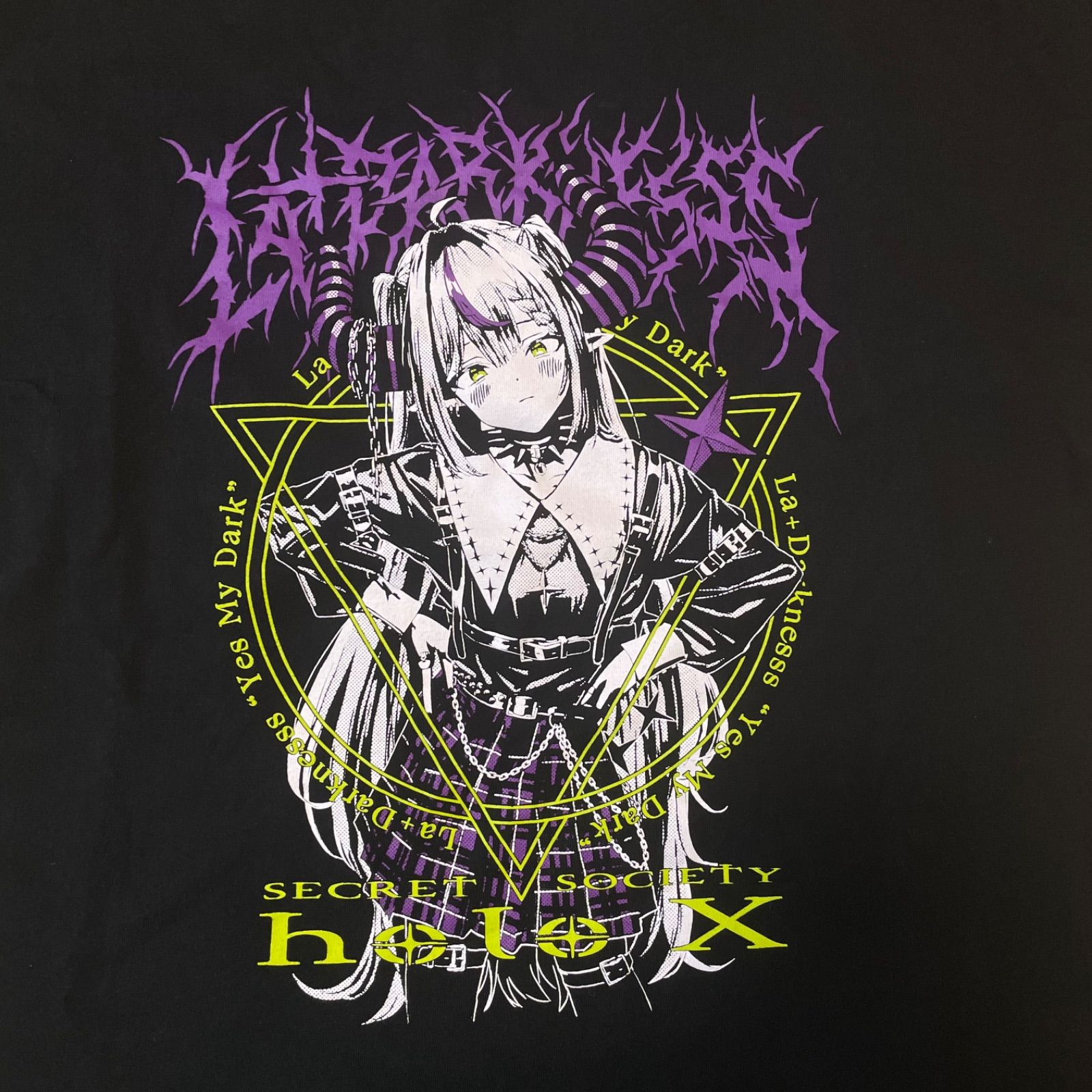 ラプラス・ダークネス Tシャツ ブラック フリーサイズ ホロライブ