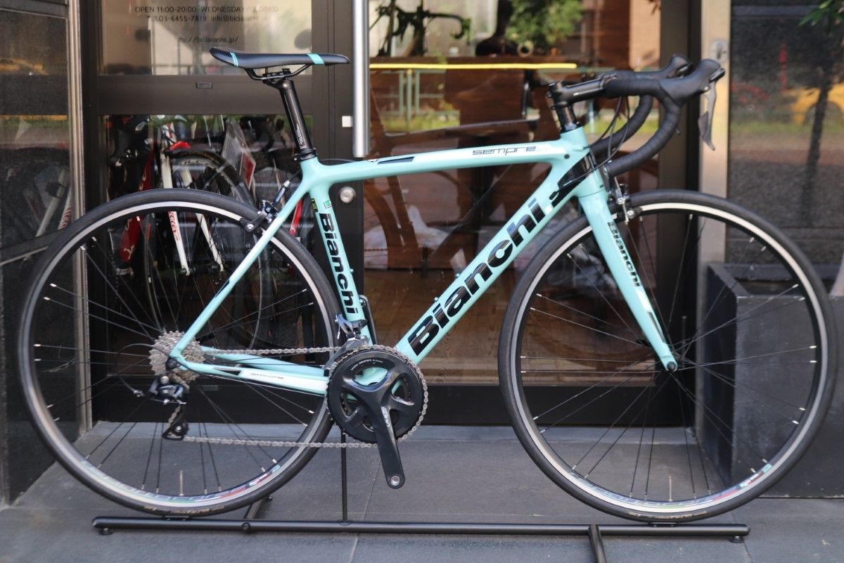 ビアンキ BIANCHI センプレ SEMPRE PRO 2018年モデル 53サイズ シマノ ソラ R3000 9S カーボン ロードバイク 【東京南麻布店】