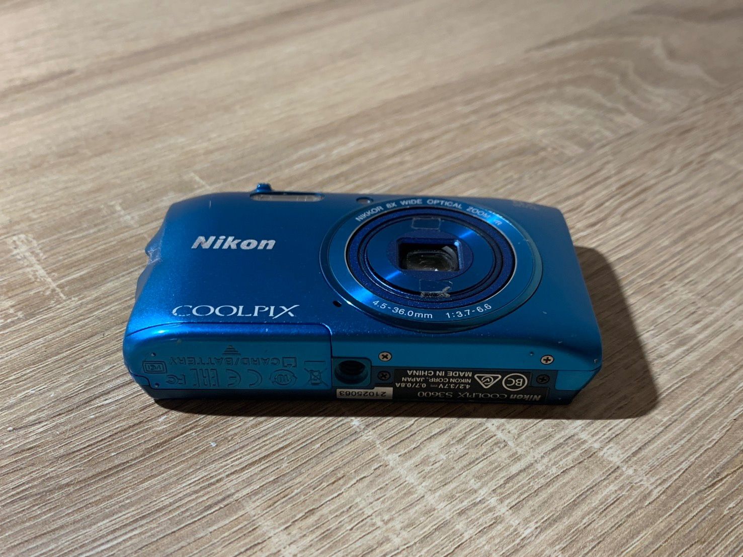 0756 Nikon COOLPIX S3600 ブルー デジカメ 【コ】 - メルカリ