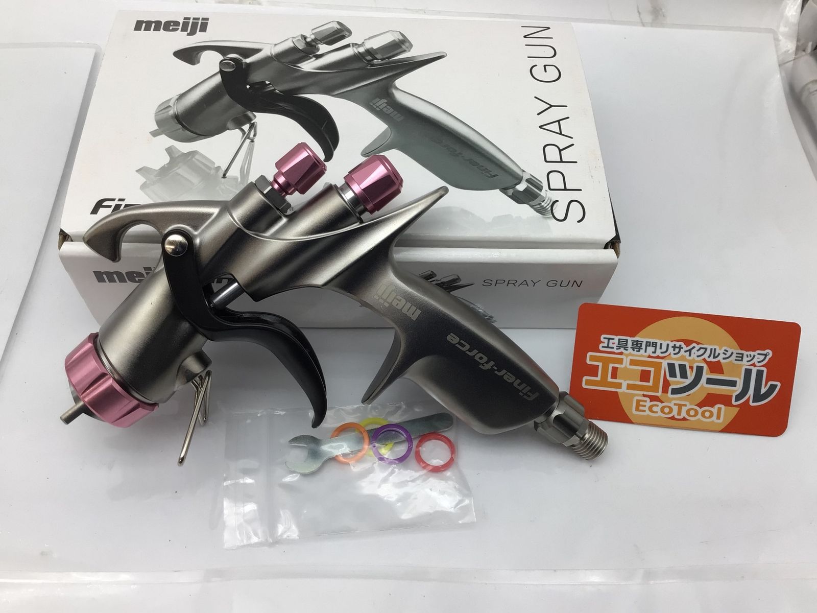 【未使用】meiji/明治 FINER-FORCE C 〇 スプレーガン 塗装ガン [IT_QY86I][知立][M04]