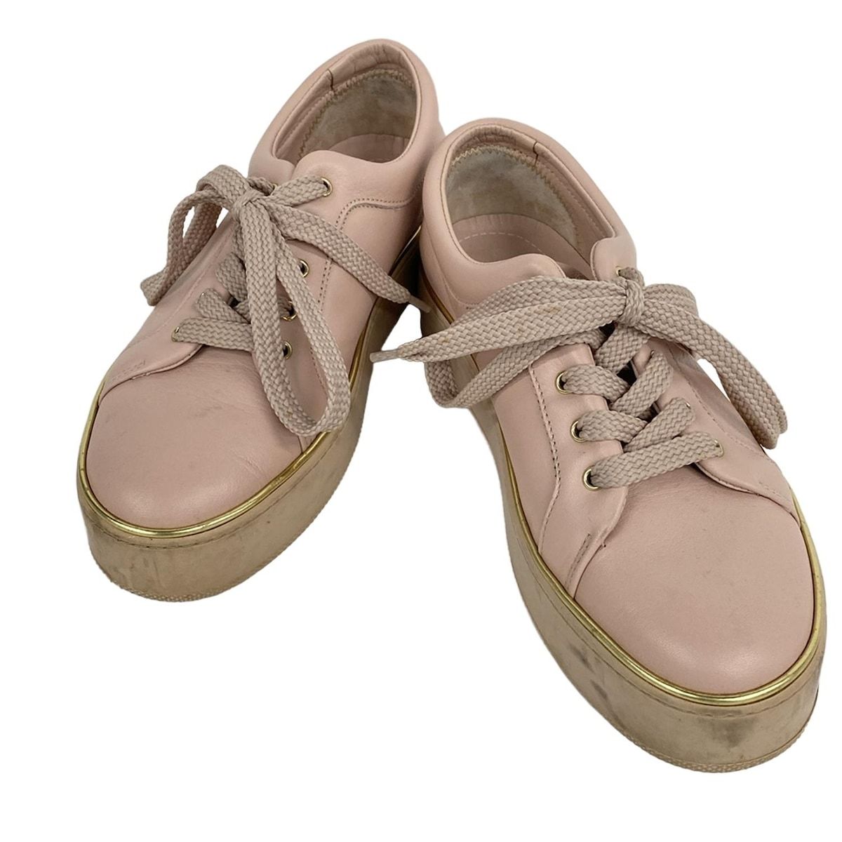 Max Mara(マックスマーラ) スニーカー 36 レディース - ピンク レザー 