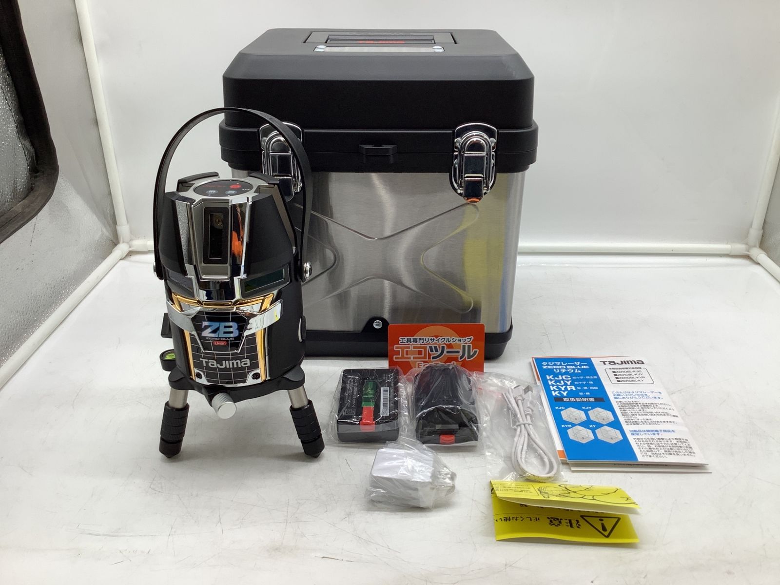 【未使用】TJMデザイン ZEROBL-KJC ☆TAJIMA/タジマ レーザー墨出し器 レーザー色ブルーグリーン [IT_ZPDJL][岡イ][M04]