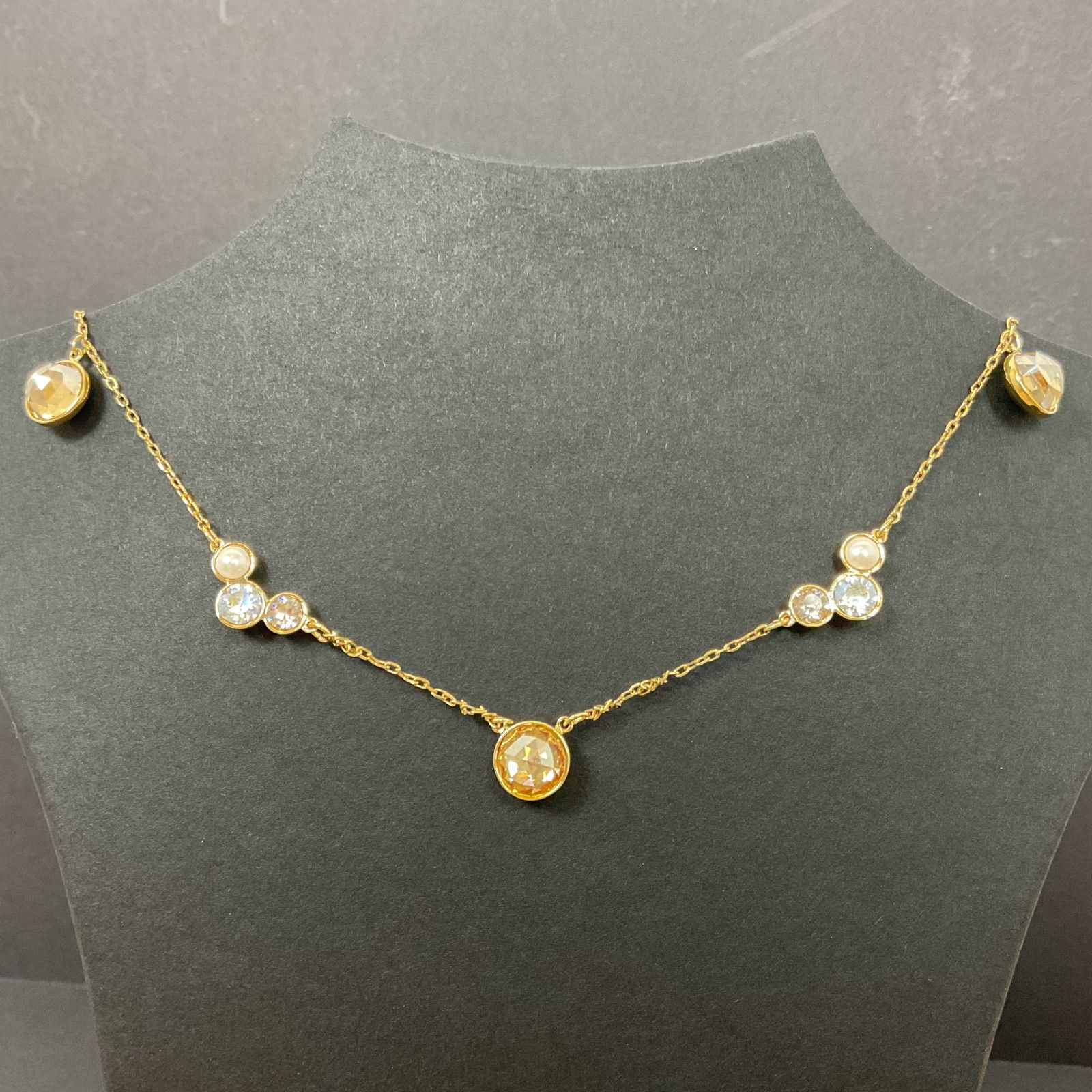 Swarovski 【スワロフスキー】 ネックレス ゴールド - メルカリ