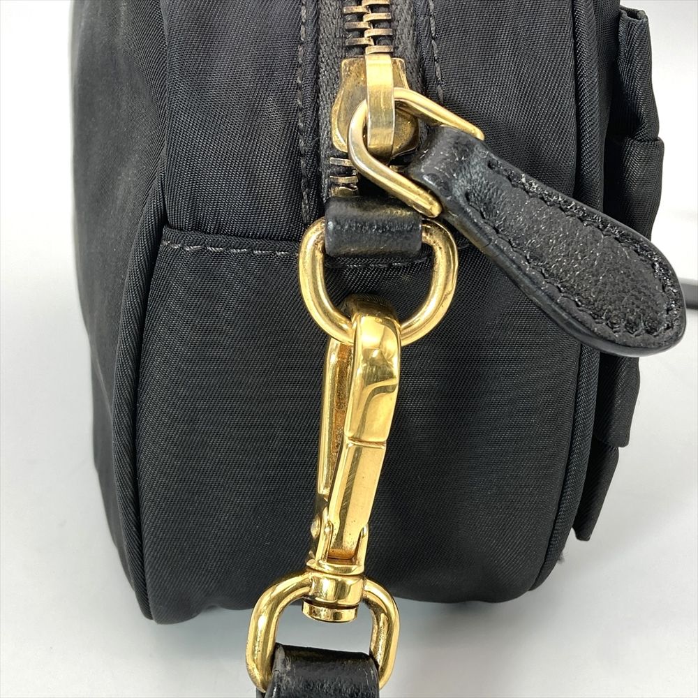 プラダ PRADA リボンモチーフ ミニ ショルダーバッグ ナイロン BP0166