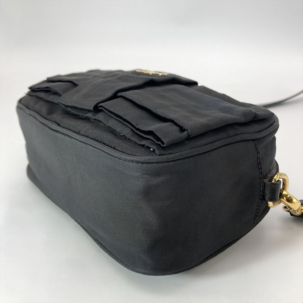 プラダ PRADA リボンモチーフ ミニ ショルダーバッグ ナイロン BP0166
