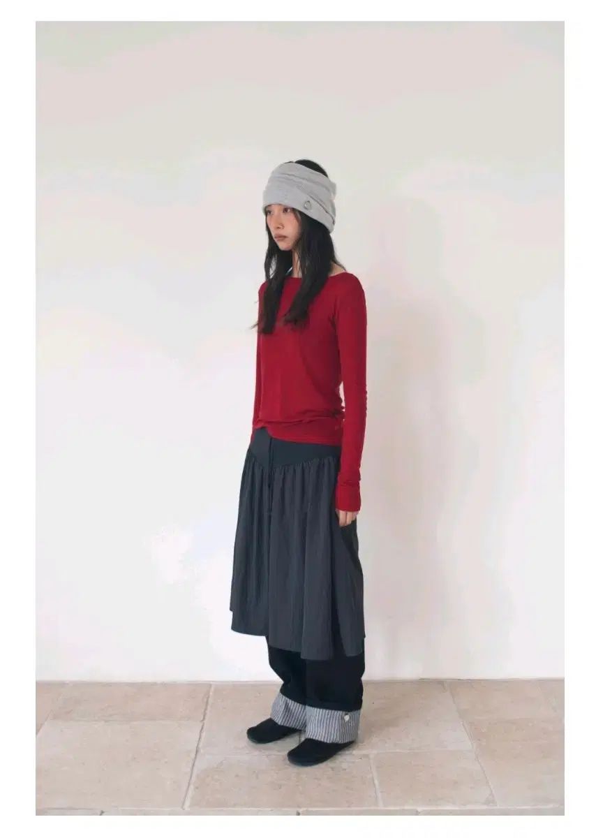 オンスカ フレア リップ スカート FLARE RIB SKIRT