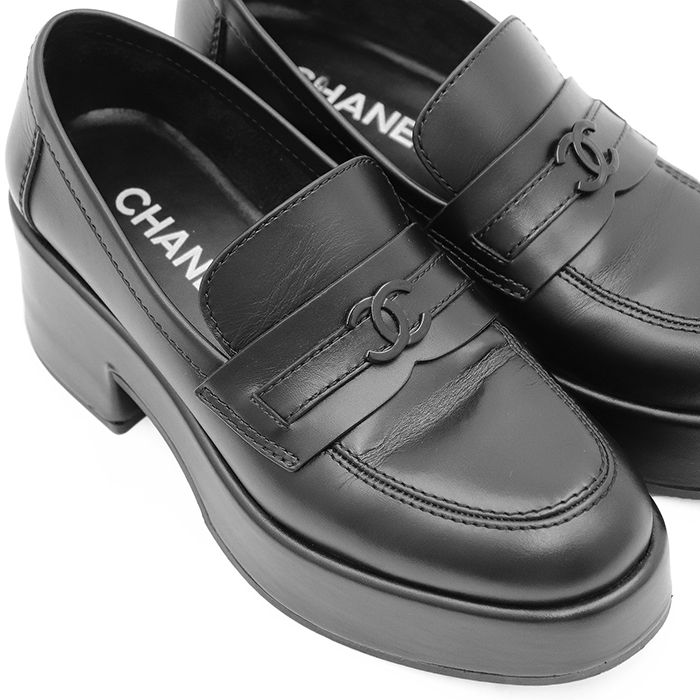 極美品】CHANEL シャネル プラットフォームローファー サイズ 37