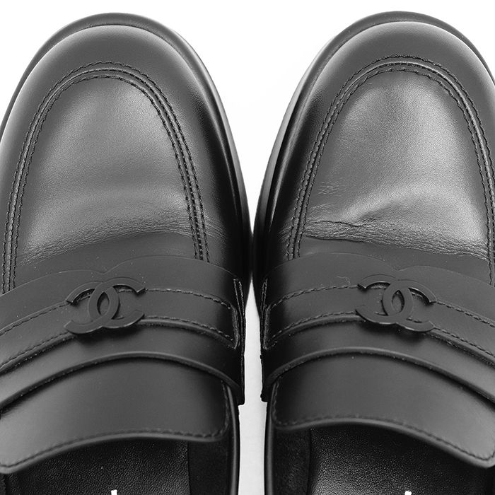 極美品】CHANEL シャネル プラットフォームローファー サイズ 37