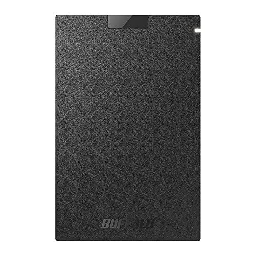 バッファロー SSD 外付け 250GB USB3.2Gen1 ポータブル コンパクト PS5/PS4対応(メーカー動作確認済) ブラック SSD-PG250U3-BC/N