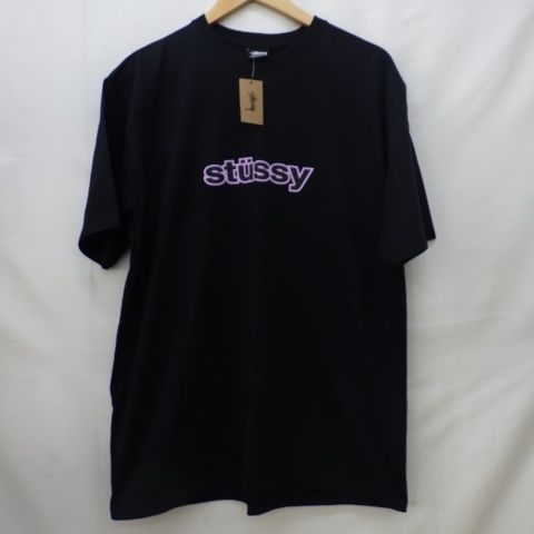 STUSSY ステューシー Tシャツ メンズ ブラック 黒 タグ付き Lサイズ 未 stussy メンズTシャツ　新品未使用