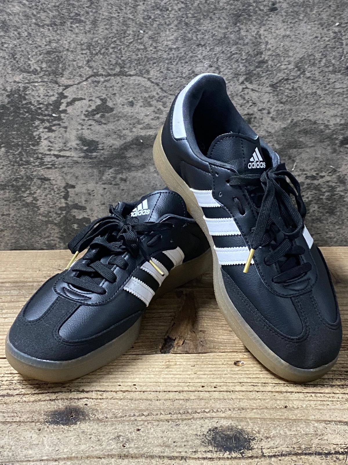 KD342 アディダス adidas VELOSAMBA ビンディングシューズ 黒 2穴 26cm