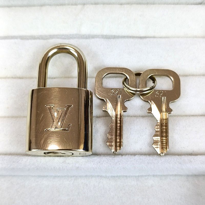 LOUIS VUITTON ルイヴィトン パドロック 南京錠 カデナ 鍵 ゴールド No