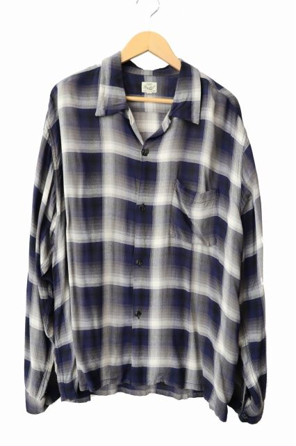 ゴールド GOLD 東洋エンタープライズ RAYON CHECK OPEN SHIRT レーヨン