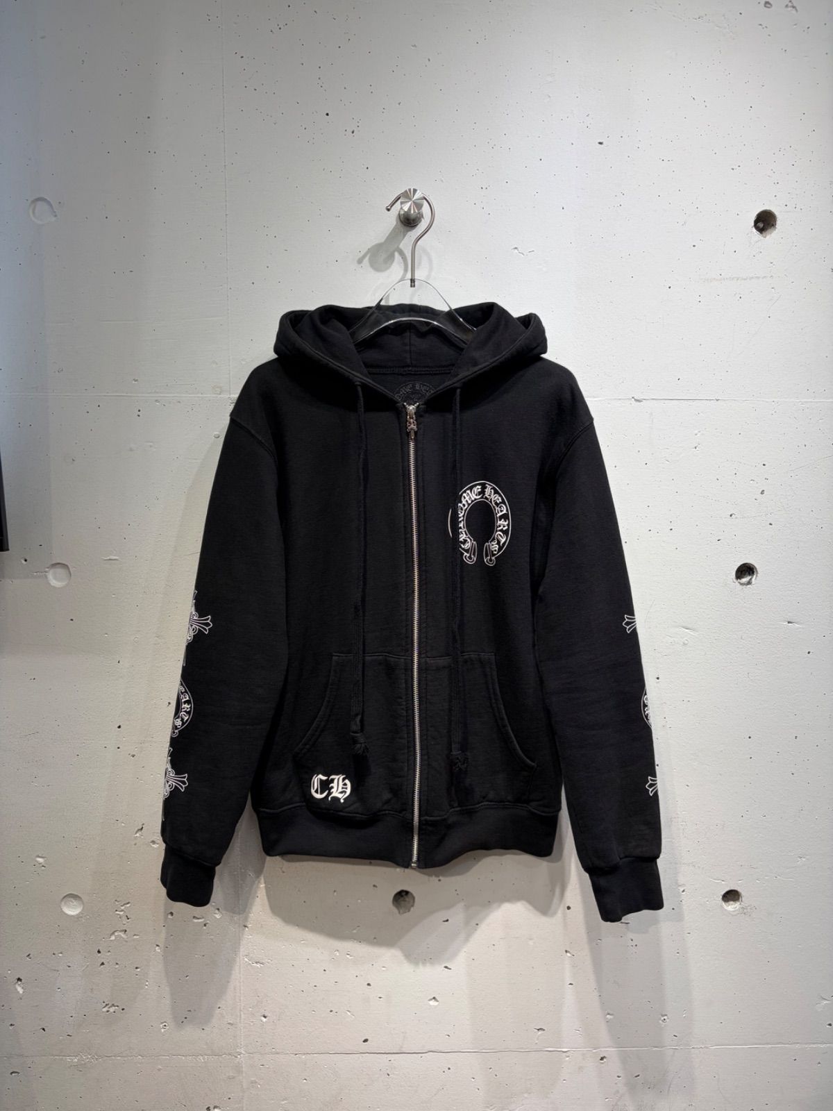 話題 復刻 激レア CHROME HEARTS クロムハーツ オールドクロム ジップ 