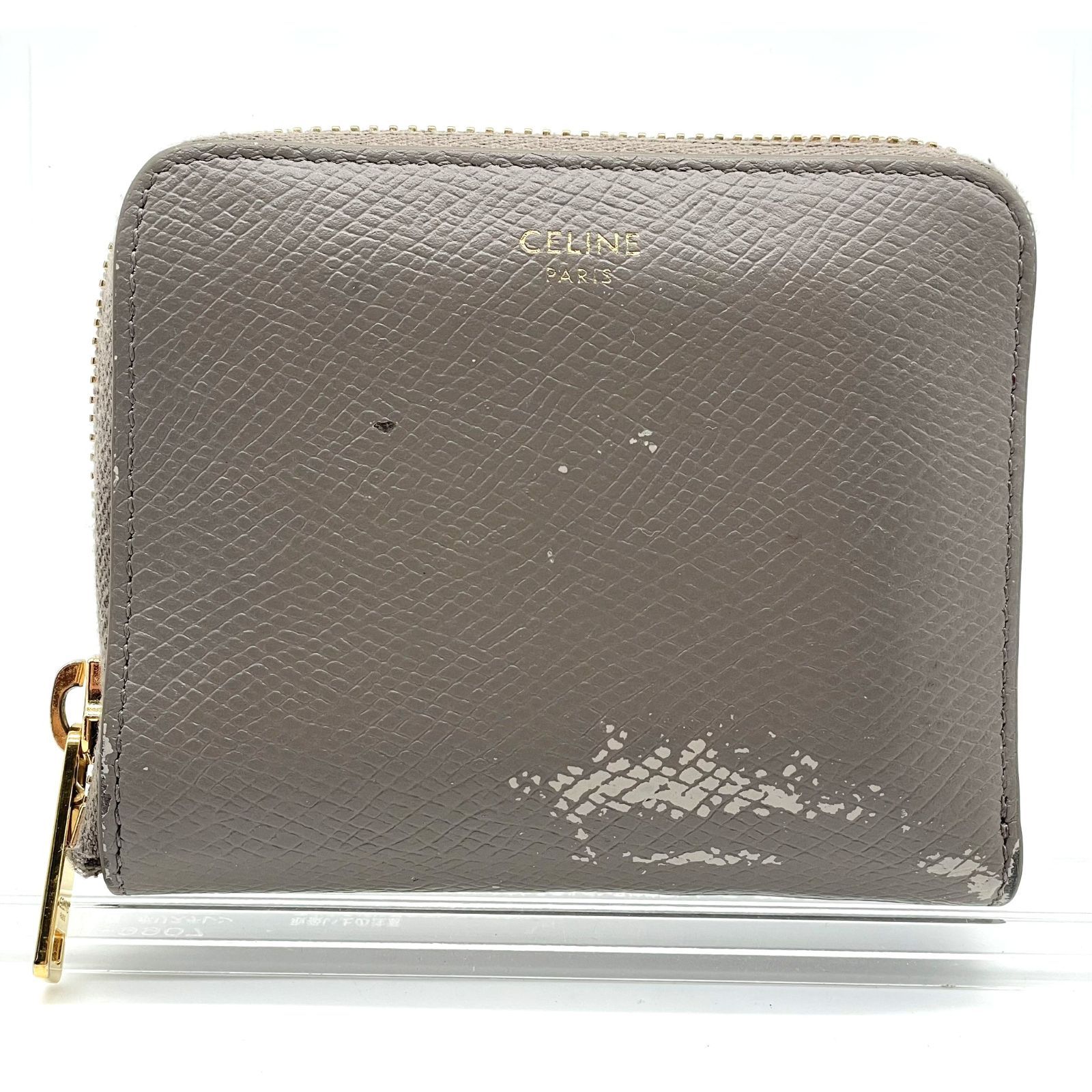 セリーヌ CELINE 二つ折り財布 ラウンドファスナー コンパクト