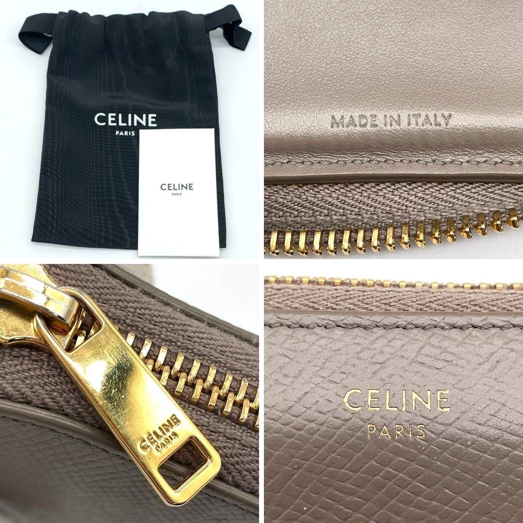 セリーヌ CELINE 二つ折り財布 ラウンドファスナー コンパクト