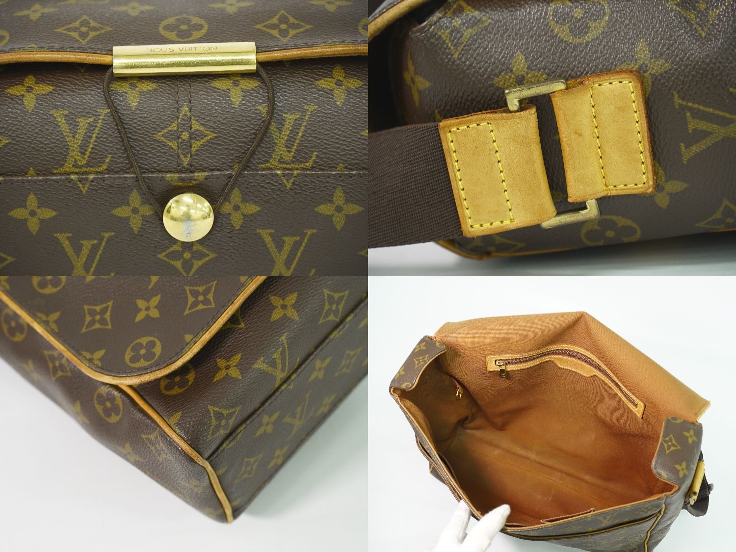 本物 ルイヴィトン LOUIS VUITTON LV アベス モノグラム ショルダー