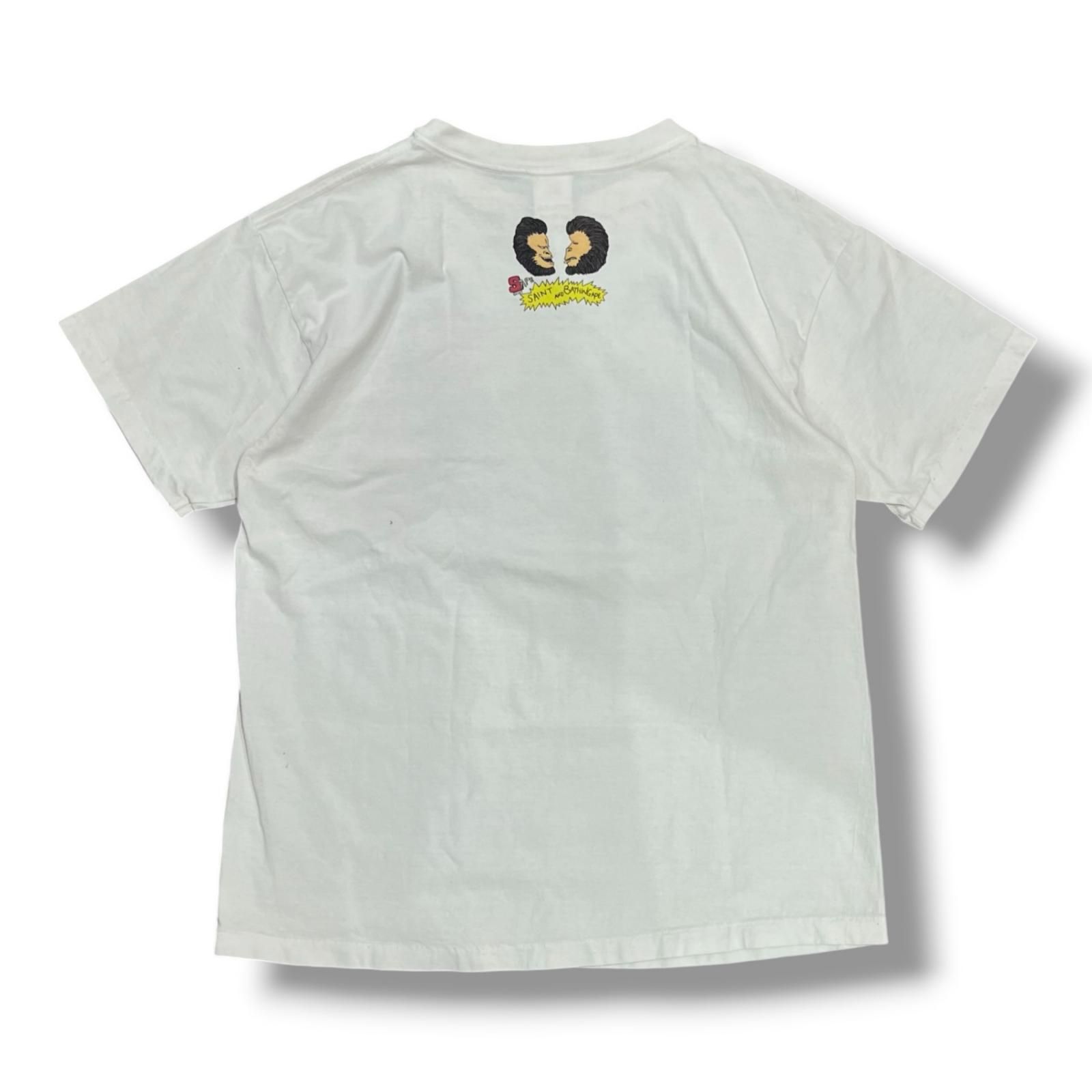 SAINT MICHAEL 23SS A BATHING APE AP_SS TEE / HVN & HELL /WHT 