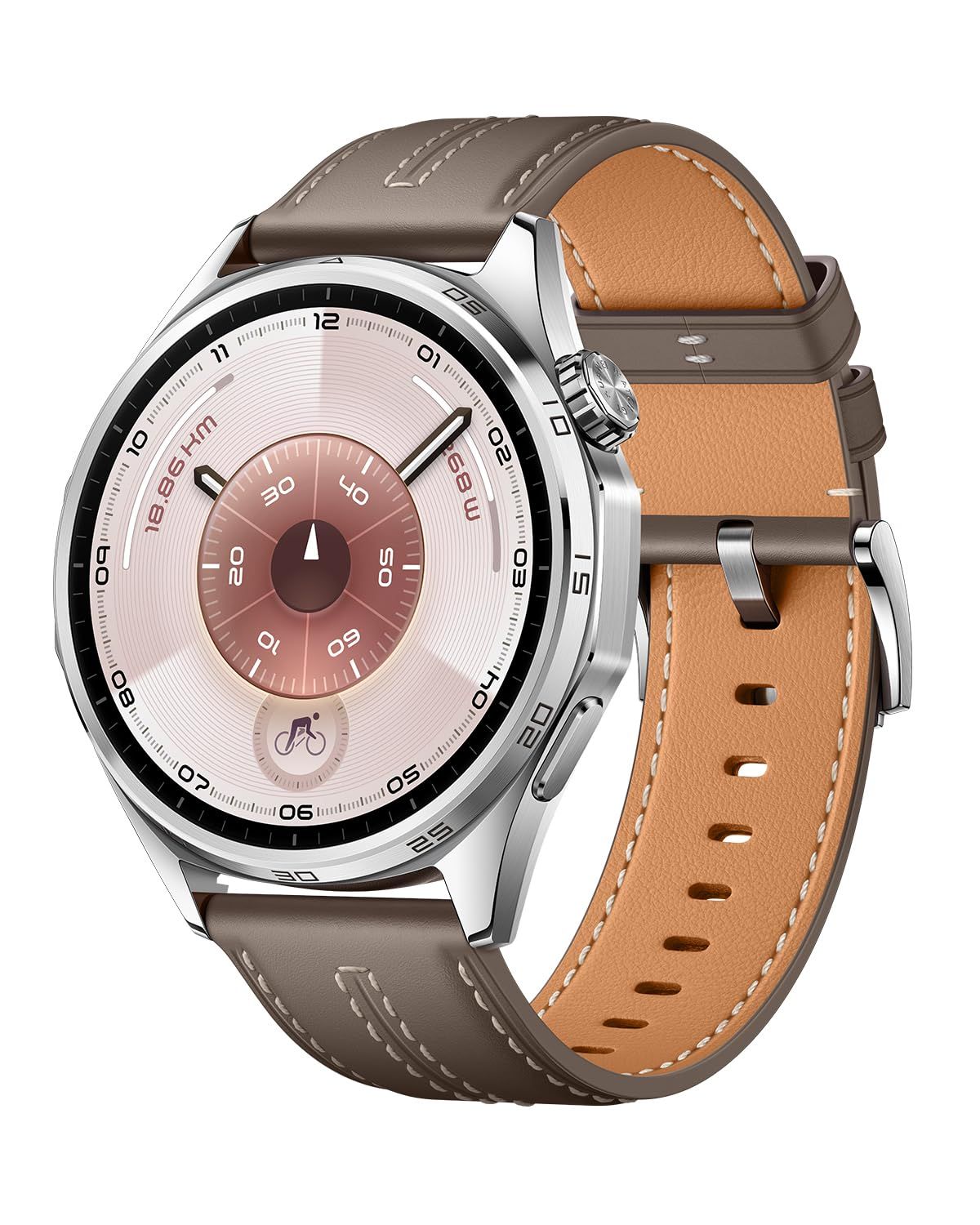 HUAWEI WATCH GT 6 46mm スマートウォッチ 1.47インチ大画面 最長21日間バッテリー ゴルフ/サイクリング/登山 スポーツモード100種類以上 GPS搭載 情緒/健康モニタリング iOS [46mm グレー] [WATCH GT 6]