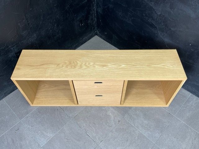 3段 スタッキングシェルフ 【中古】MUJI 無印良品 オーク材 引き出し2
